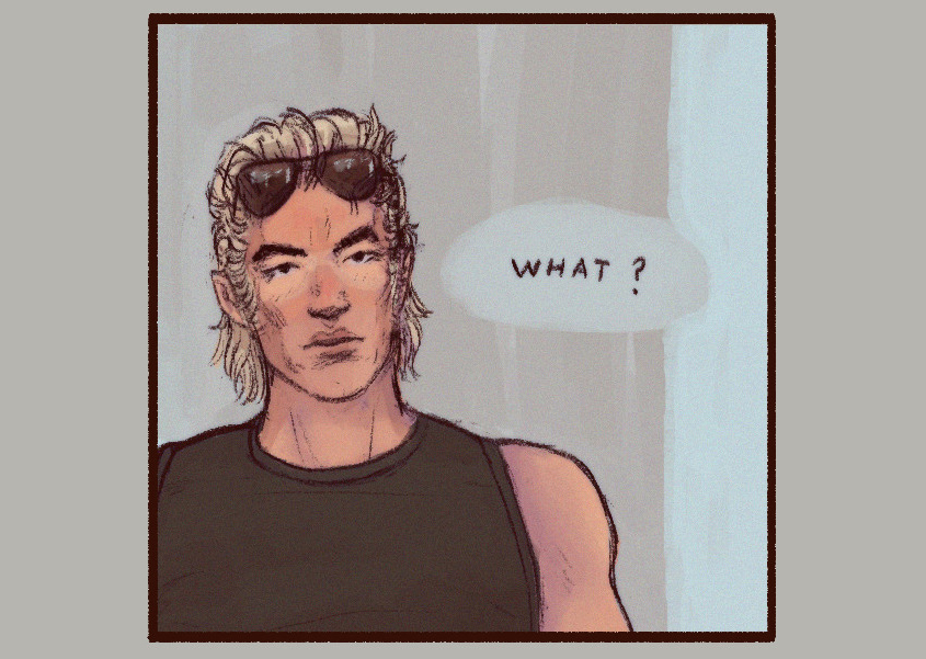 kaz has sunglasses tanline